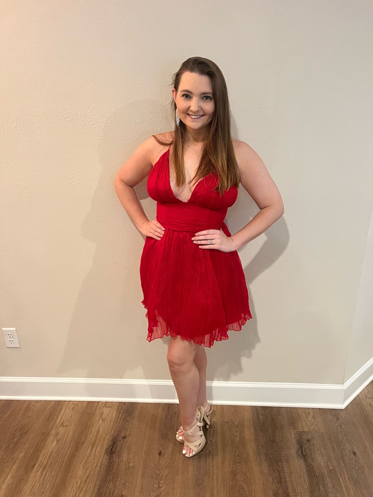 Size M Homecoming Red Cocktail Dress on Queenly