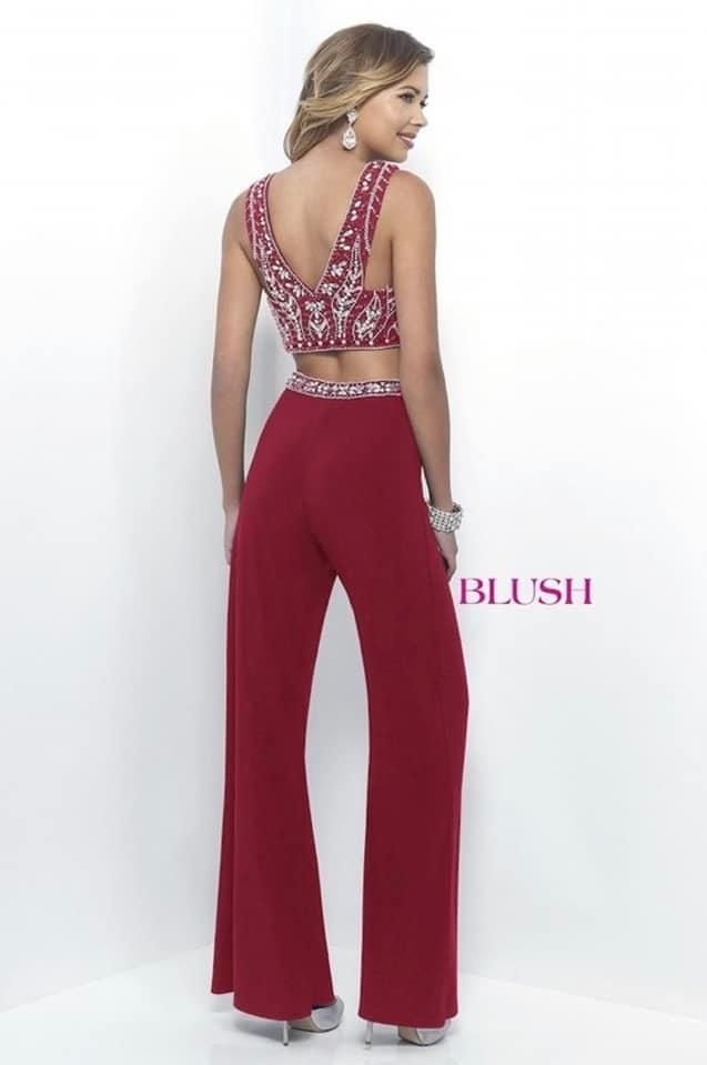 Blush Prom Size 2 Prom Red Formal Jumpsuit on Queenly