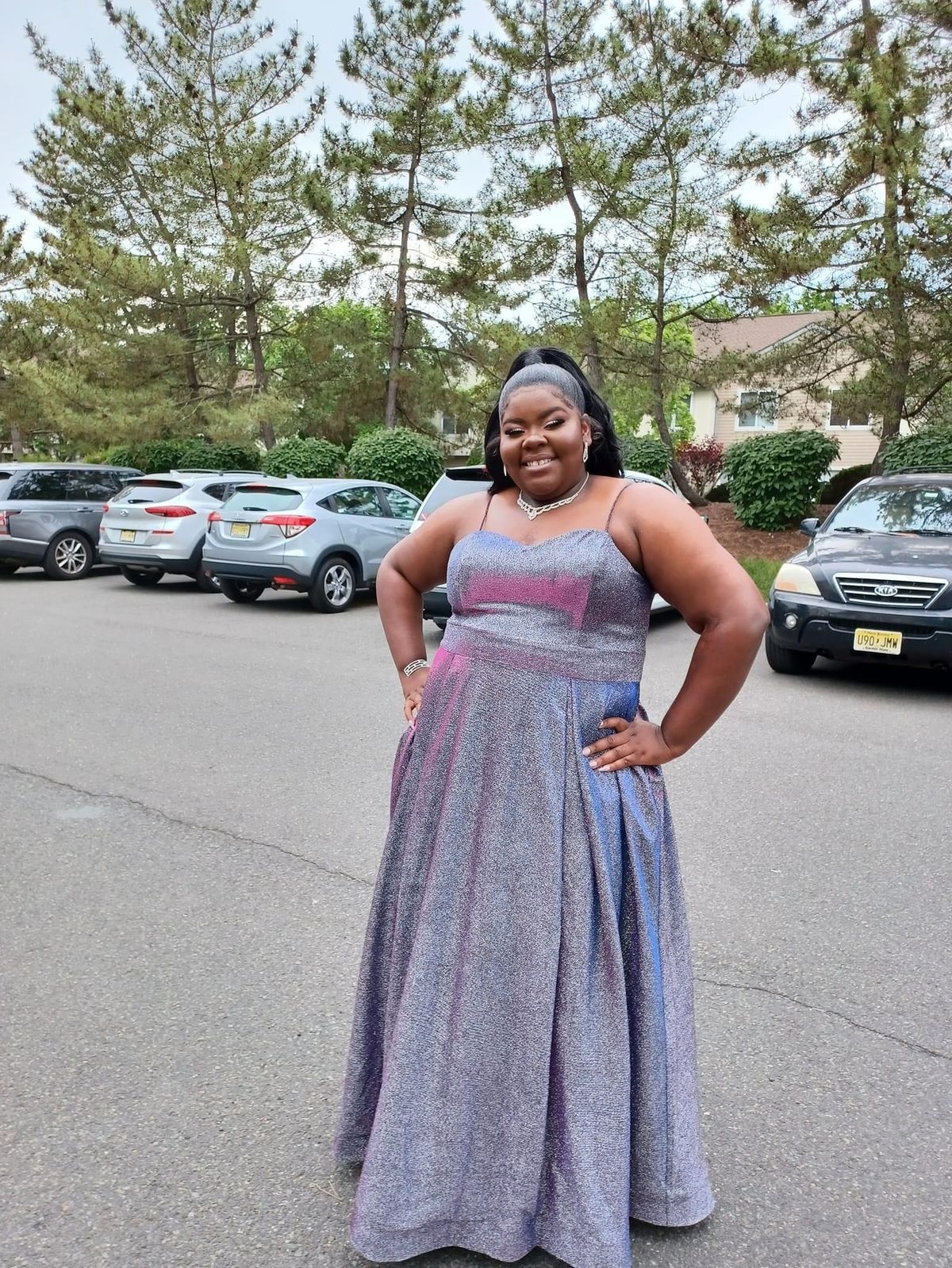 Jules & Cleo Plus Size 22 Prom Purple Ball Gown on Queenly