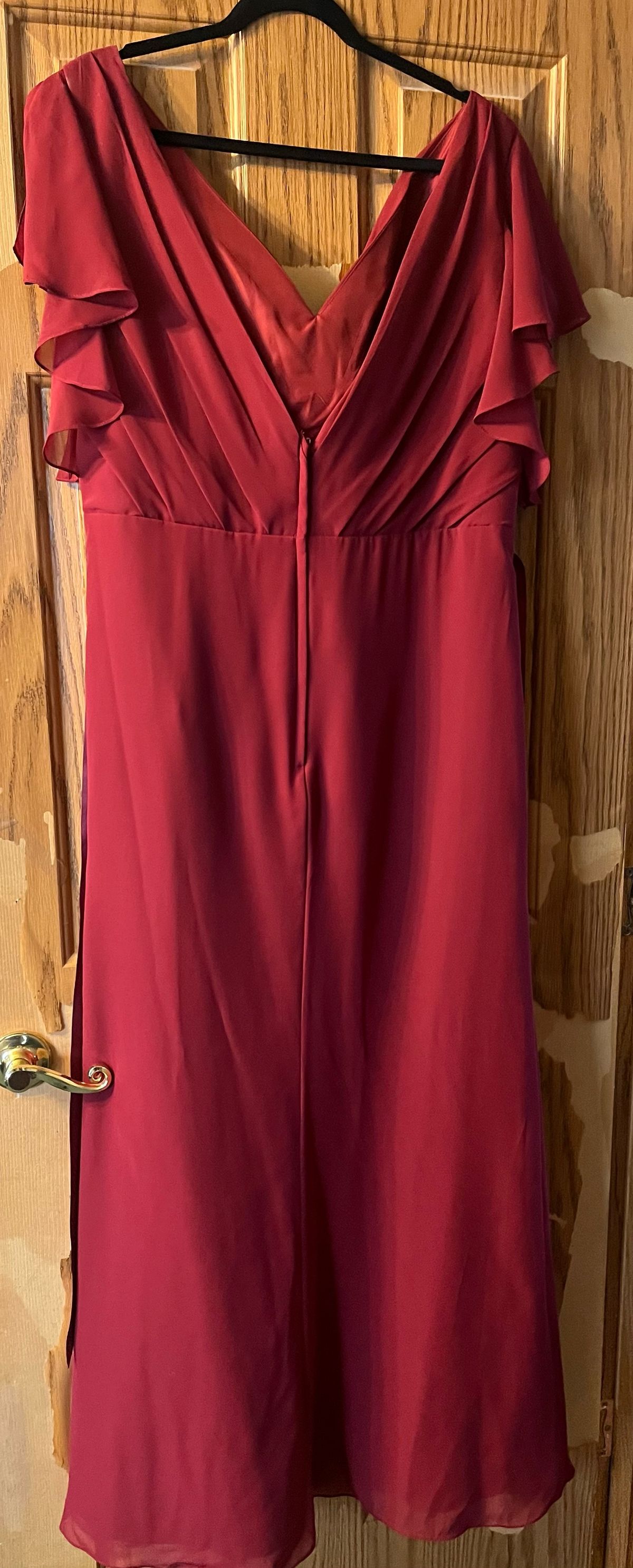 Plus Size 20 Red A-line Dress on Queenly
