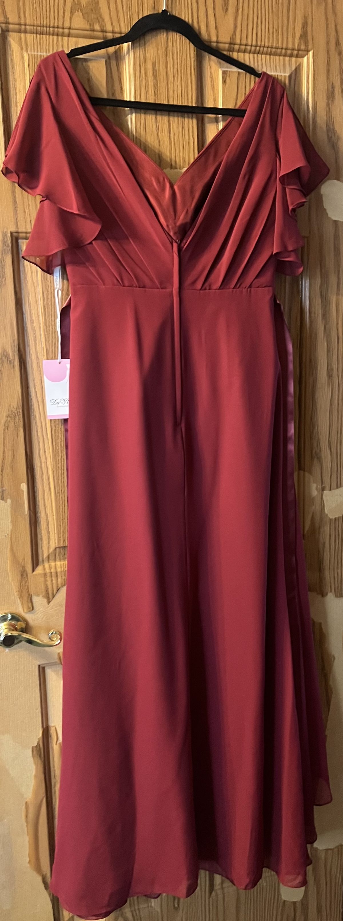 Size 12 Red A-line Dress on Queenly