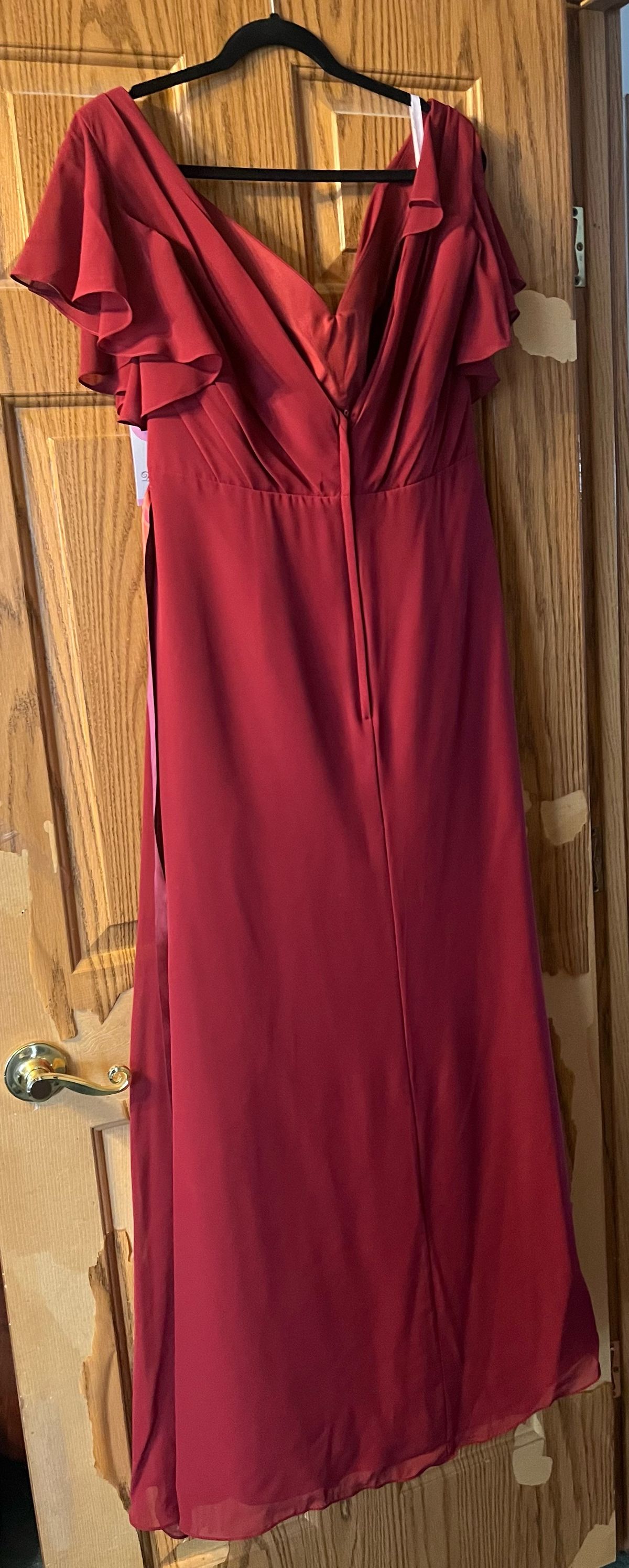 Plus Size 16 Red A-line Dress on Queenly