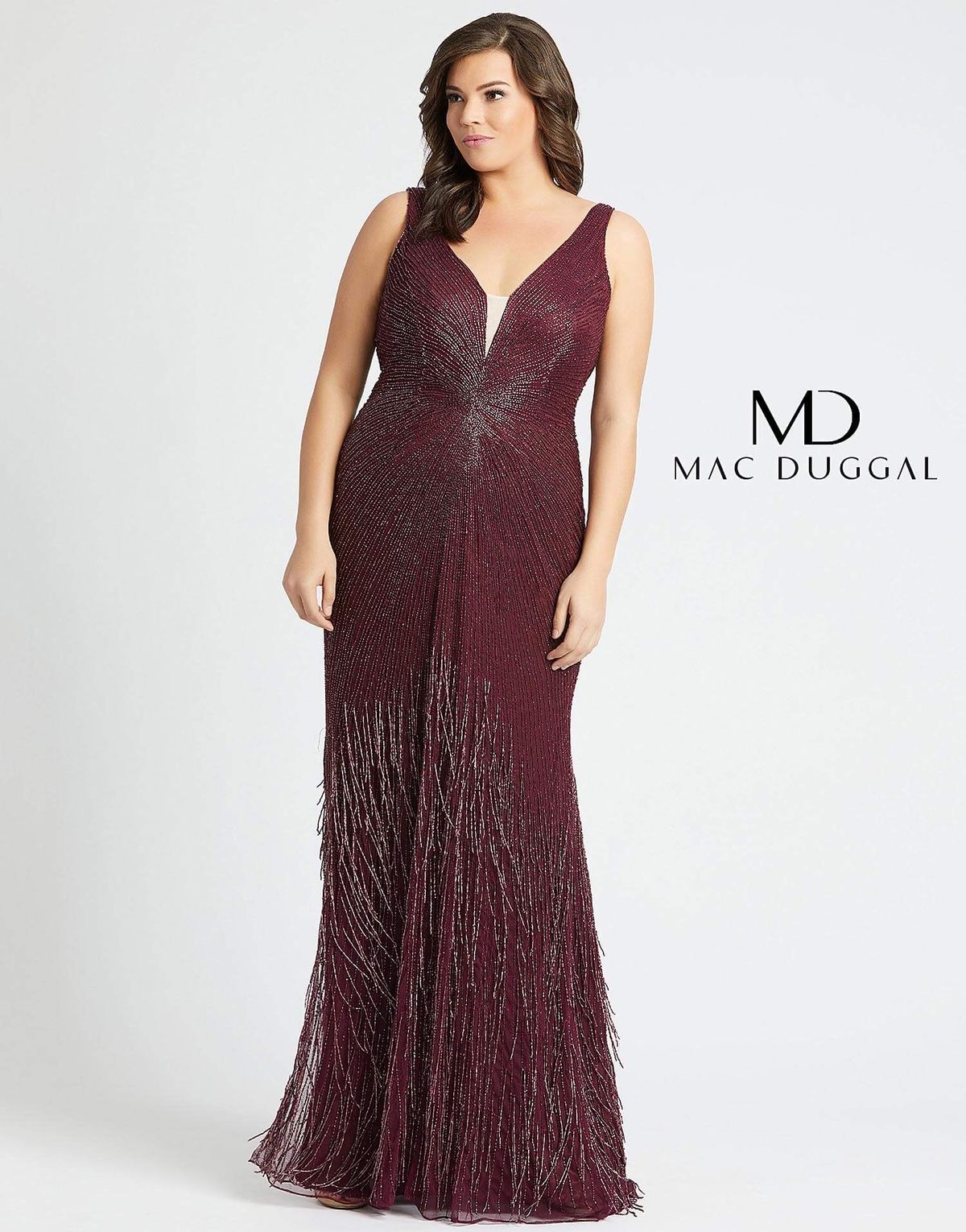 Mac Duggal Plus Size 16 Pageant Purple Floor Length Maxi on Queenly