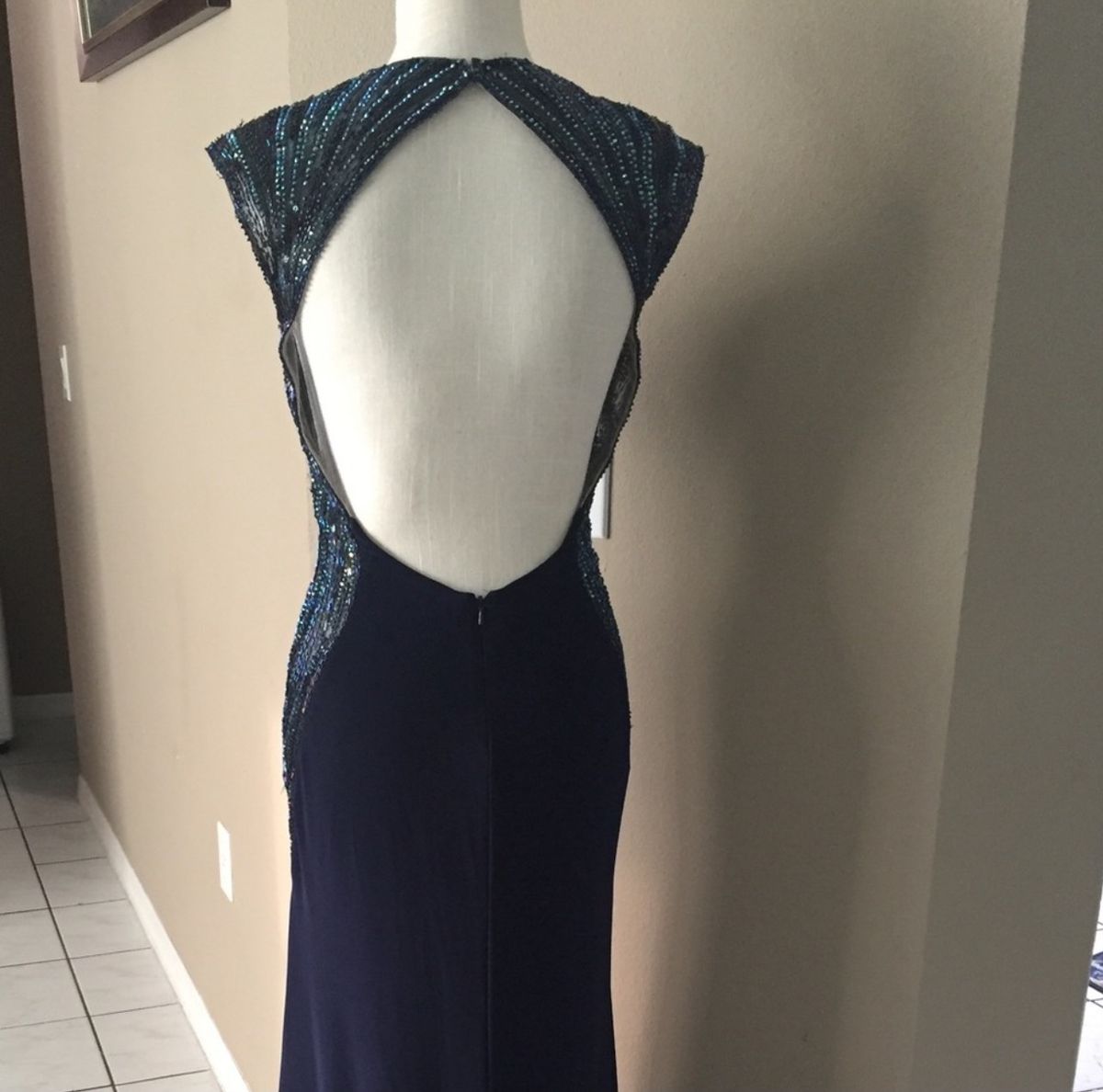 Tony Bowls Size 6 Pageant Blue Floor Length Maxi on Queenly