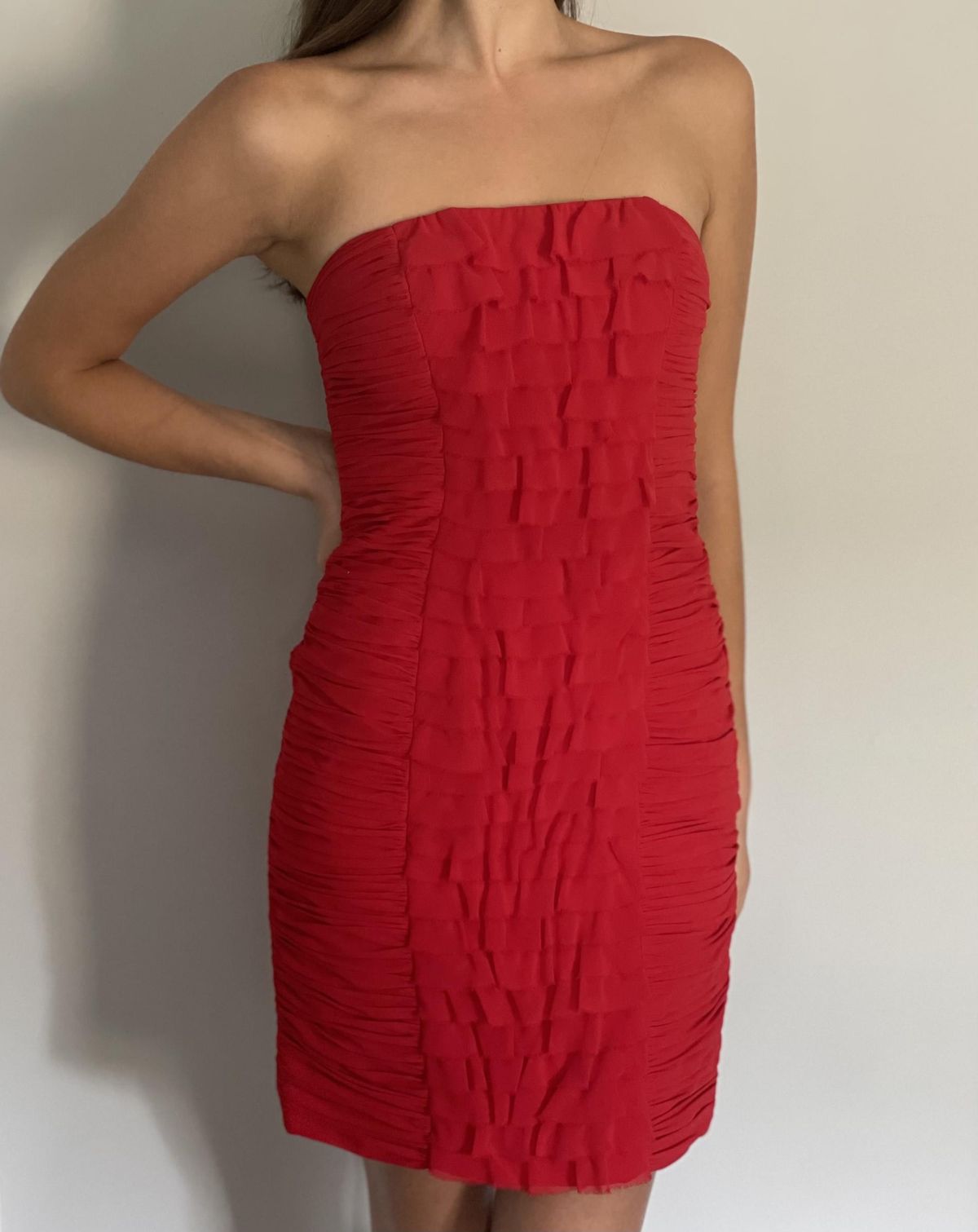 Size 0 Red Cocktail Dress on Queenly