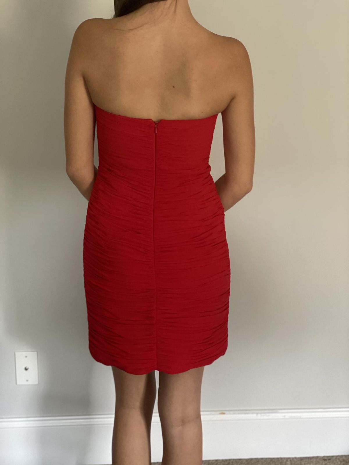 Size 0 Red Cocktail Dress on Queenly