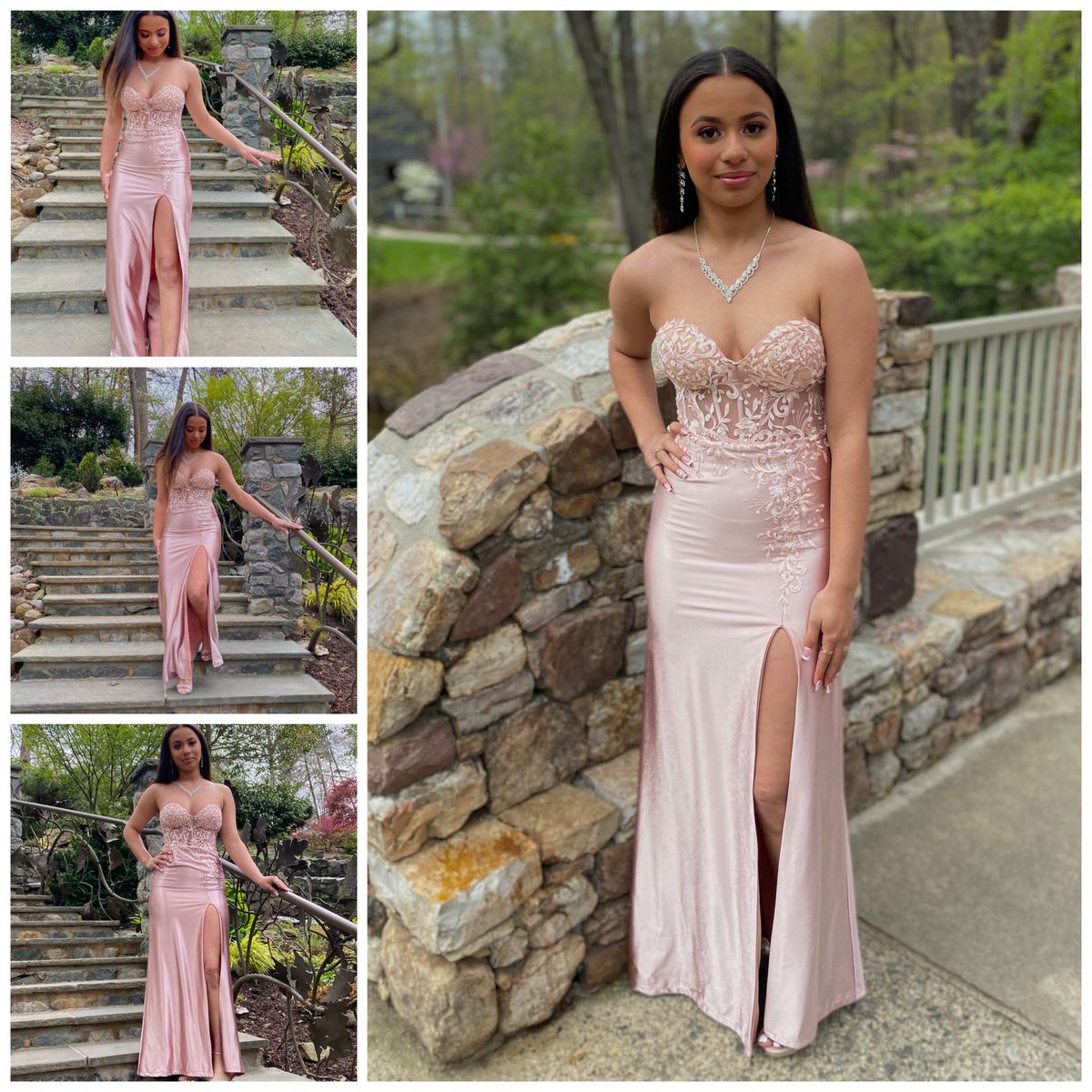 Size 2 Prom Pink Side Slit Dress on Queenly