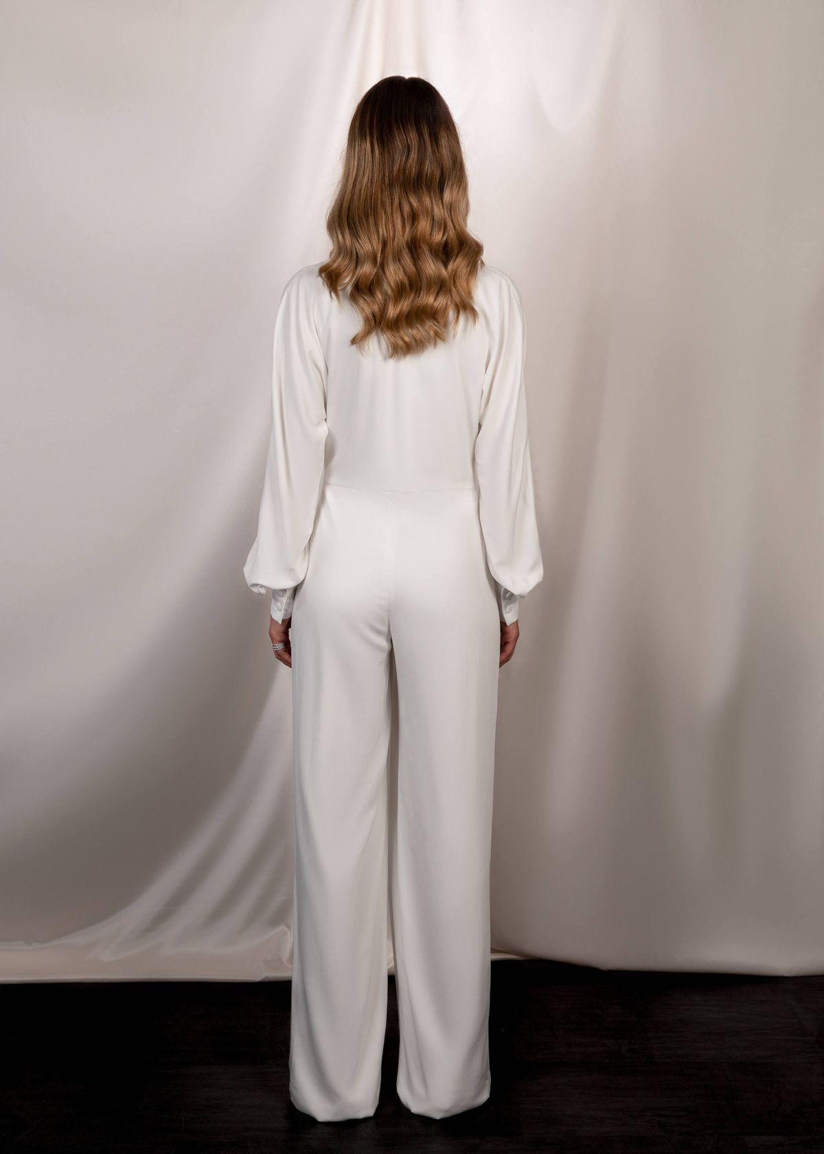 Studio Serravalle Size 4 Pageant White Formal Jumpsuit on Queenly