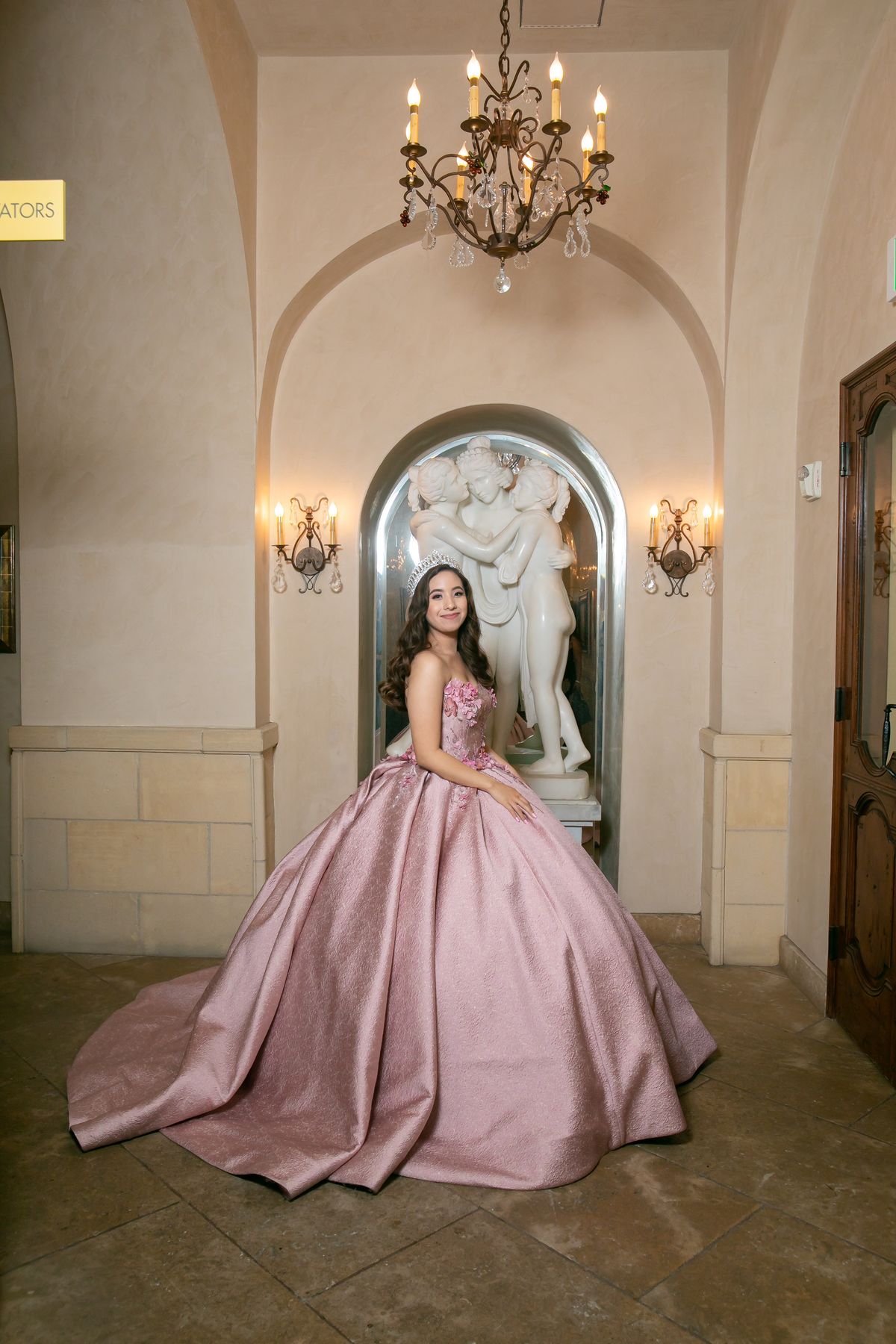 Size S Pageant Pink Ball Gown on Queenly