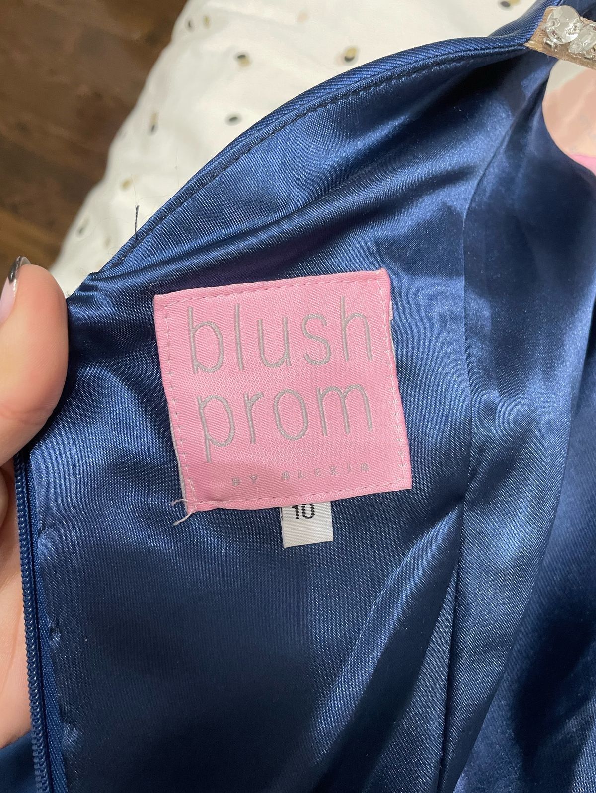 Blush prom by alexia Size 10 Blue Ball Gown on Queenly