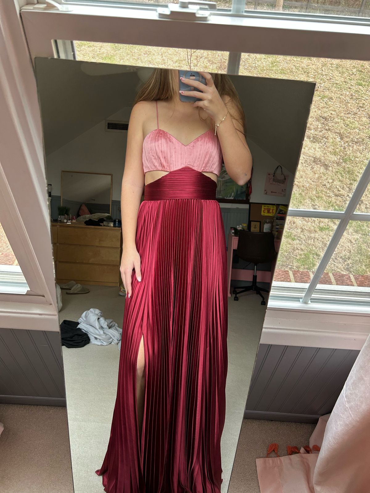 AMUR Size 2 Prom Red Floor Length Maxi on Queenly