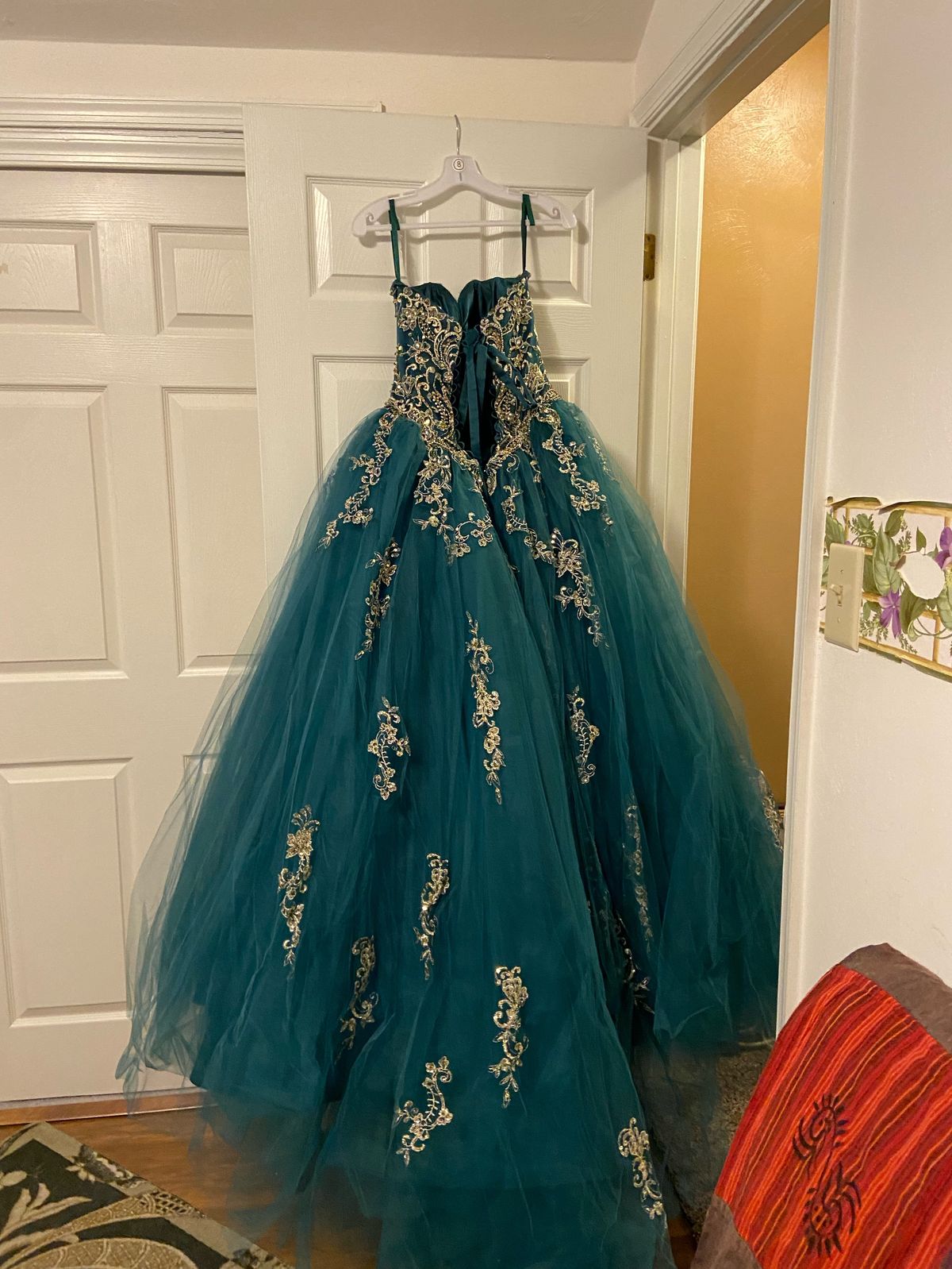 MoriLee Size 8 Pageant Green Ball Gown on Queenly