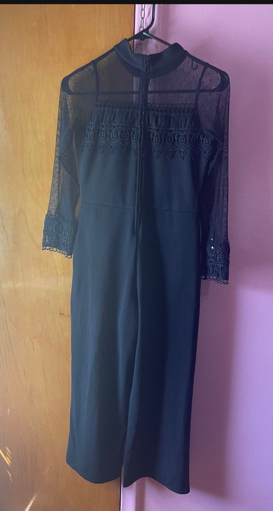 Girls Size 14 Black Formal Jumpsuit on Queenly
