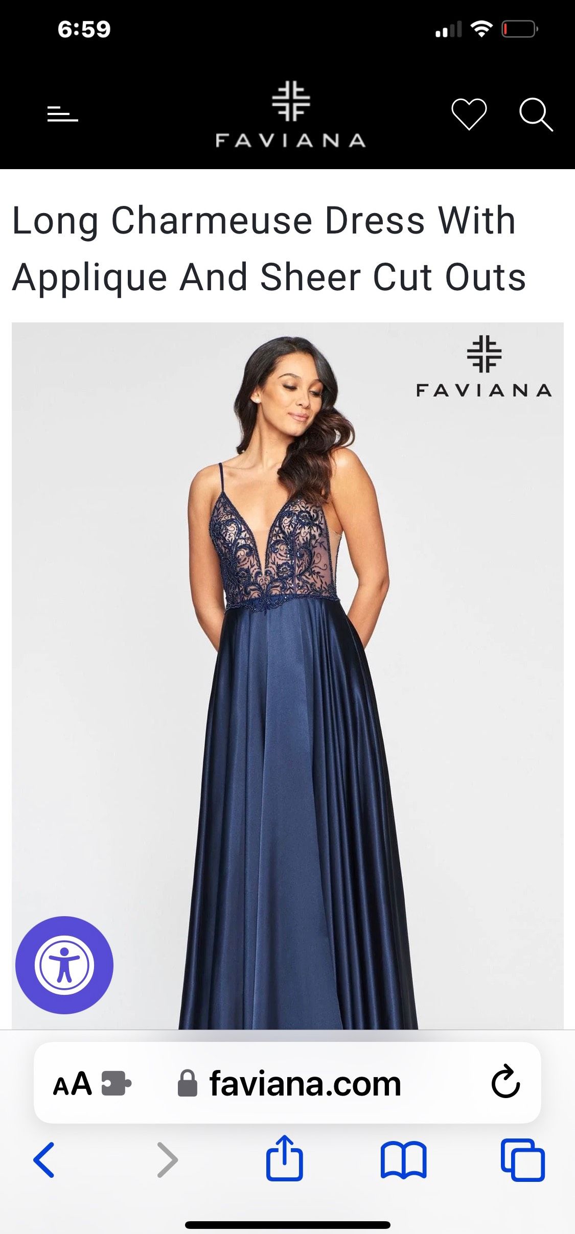 Faviana Size 4 Prom Lace Royal Blue Floor Length Maxi on Queenly