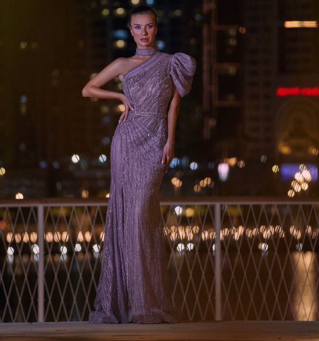 Size 8 Purple Side Slit Dress on Queenly