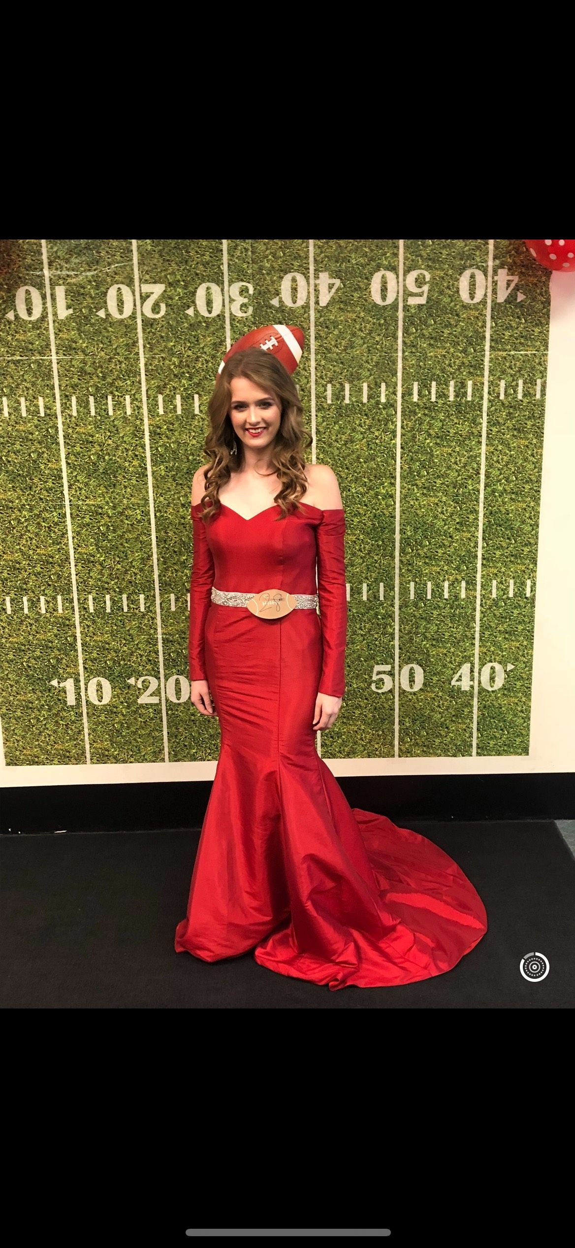one more couture Size 2 Red Mermaid Dress on Queenly