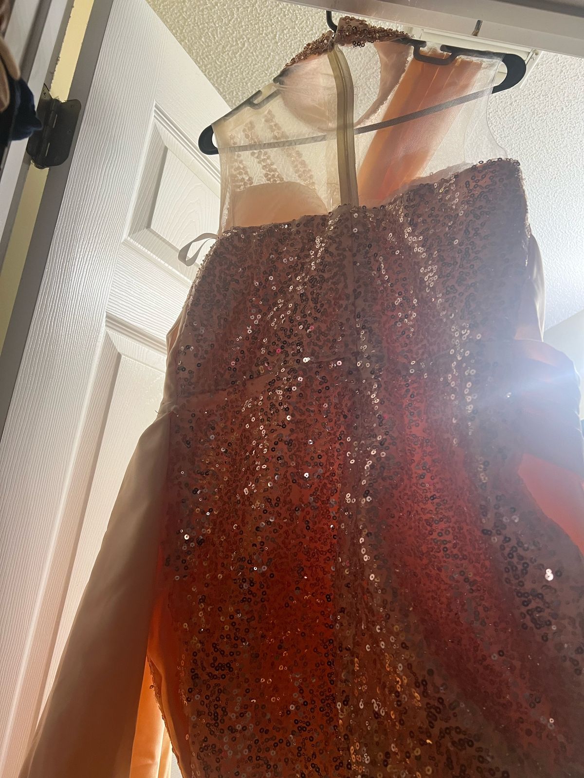 Size 8 Orange A-line Dress on Queenly