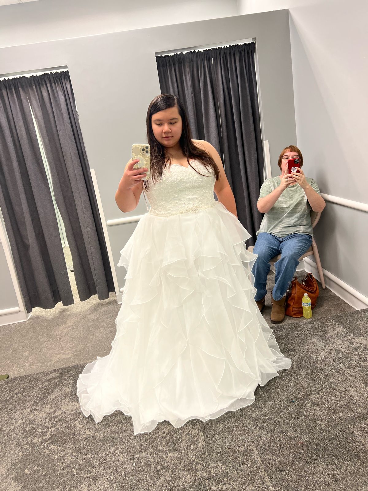 David's Bridal Plus Size 20 White Ball Gown on Queenly