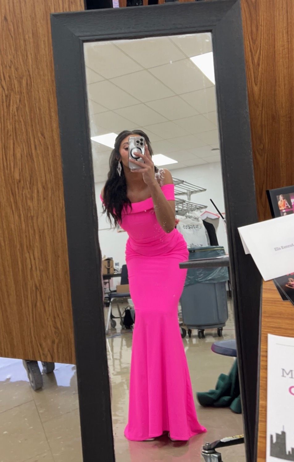 Size S Prom Pink Mermaid Dress on Queenly