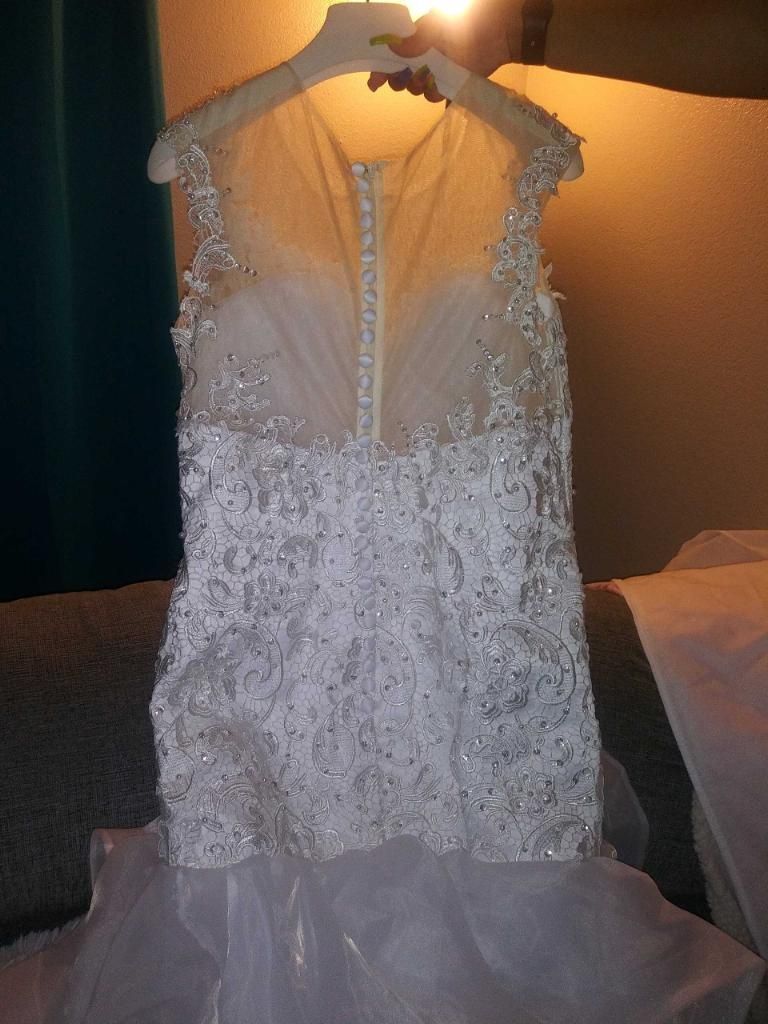 Size 14 White Mermaid Dress on Queenly