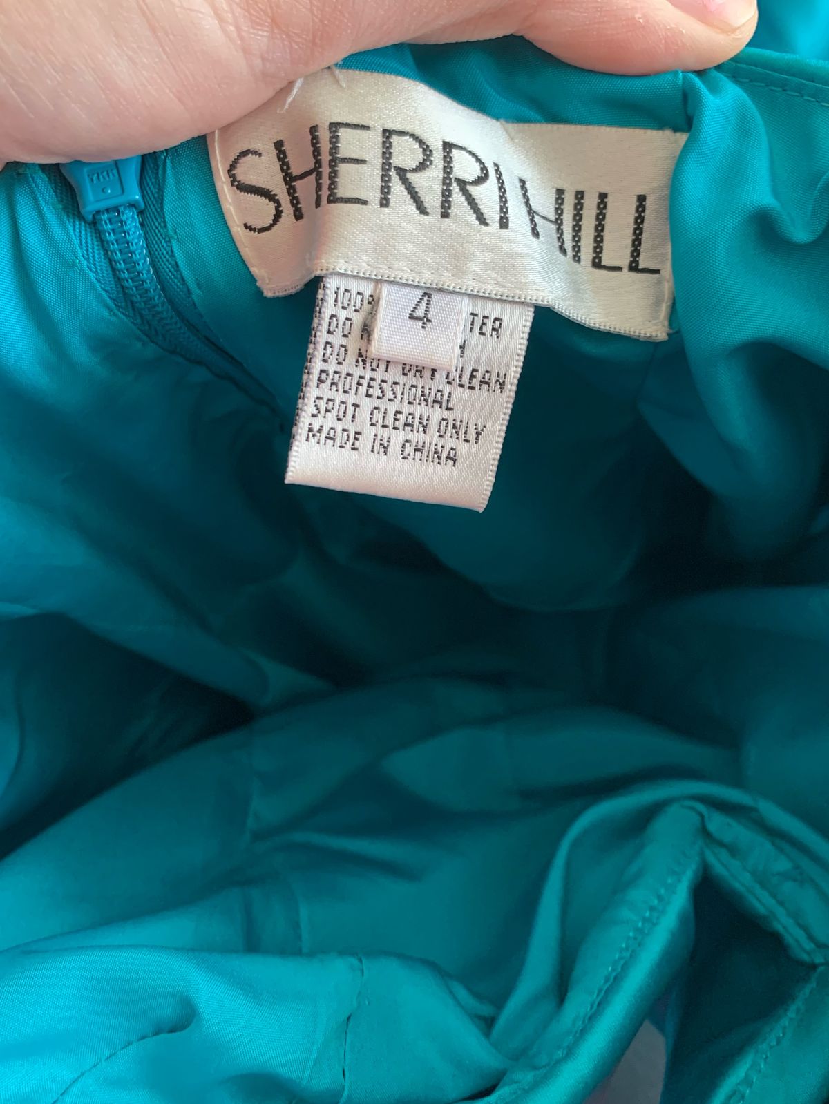 Sherri Hill Size 4 Prom Strapless Sequined Blue Ball Gown on Queenly