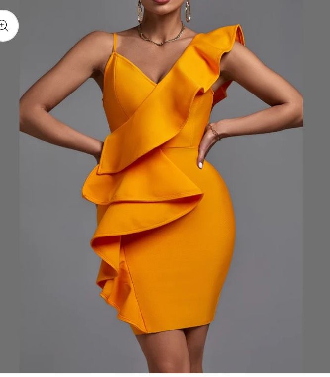 Size 2 Nightclub Orange Cocktail Dress on Queenly