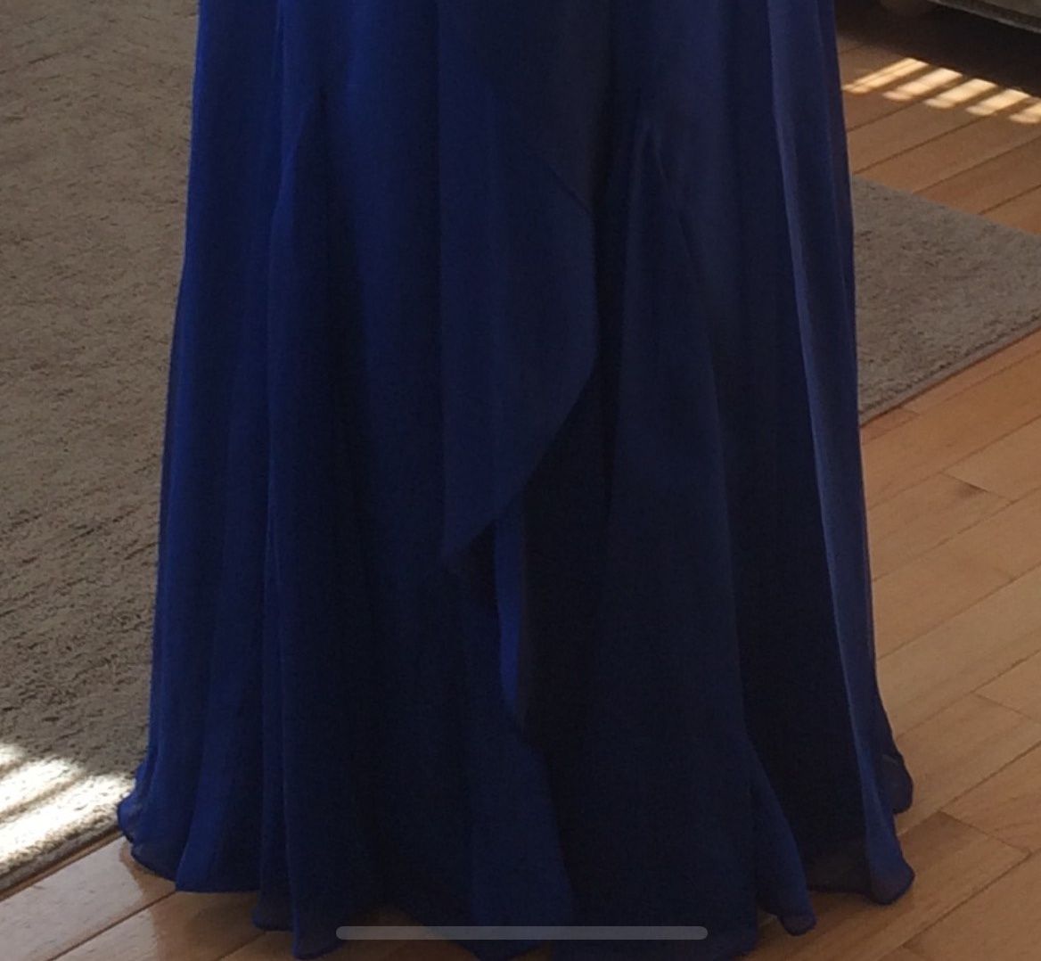 Shein Conforming Body Blue Dress Sz M (6) Prom Floor Length Formal Dress  NWT