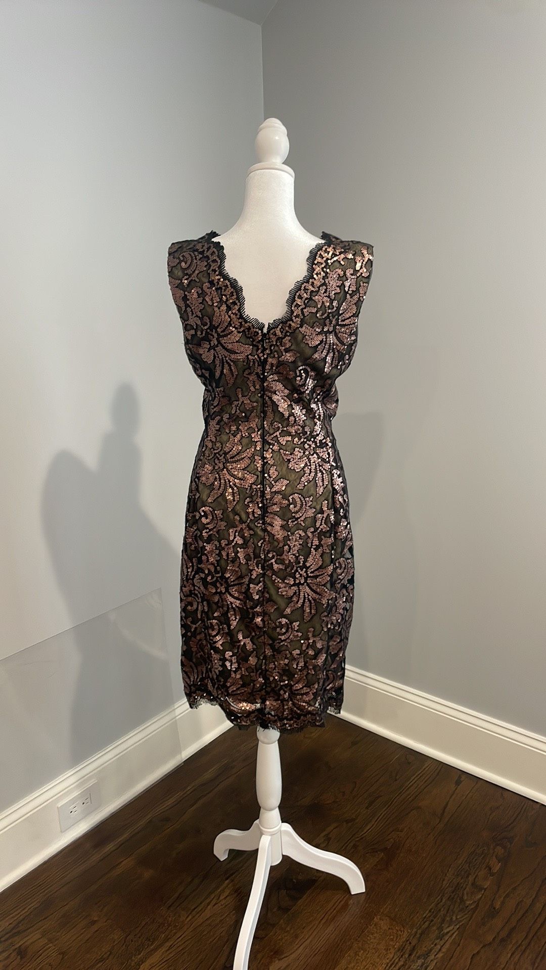 Size 4 Wedding Guest Brown Cocktail Dress on Queenly