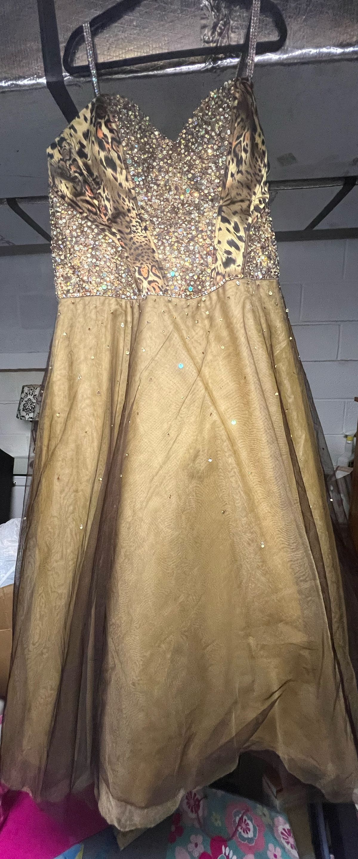 Plus Size 24 Prom Multicolor Ball Gown on Queenly