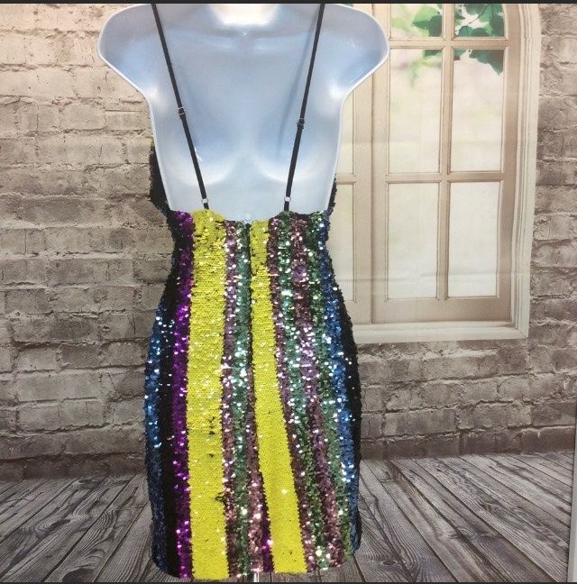 L’astite Size S Nightclub Multicolor Cocktail Dress on Queenly