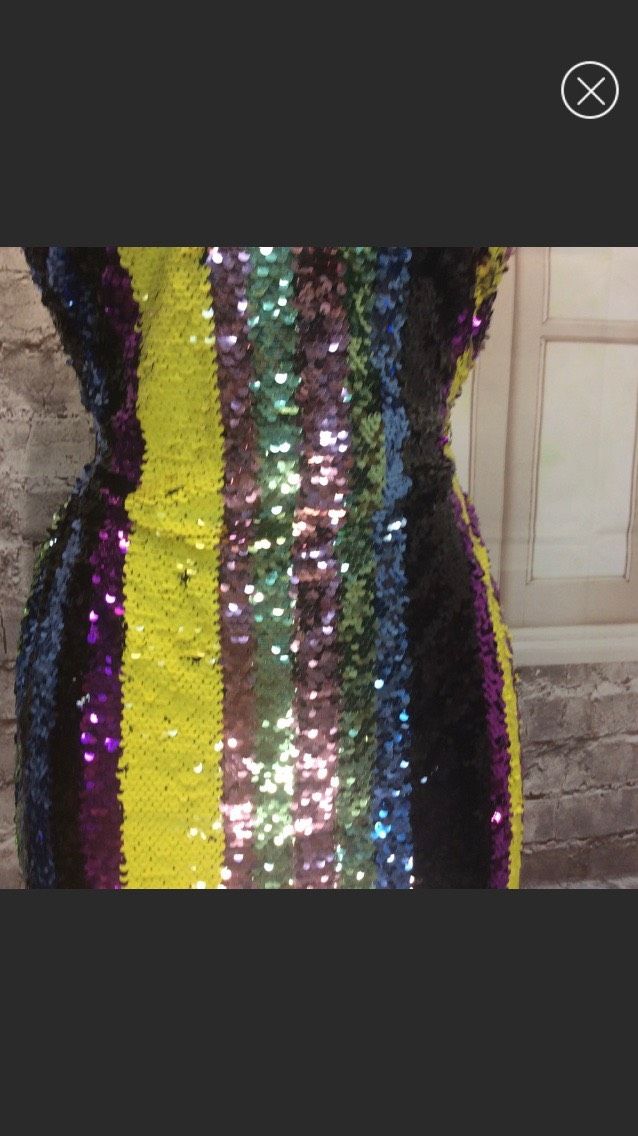 L’astite Size S Nightclub Multicolor Cocktail Dress on Queenly