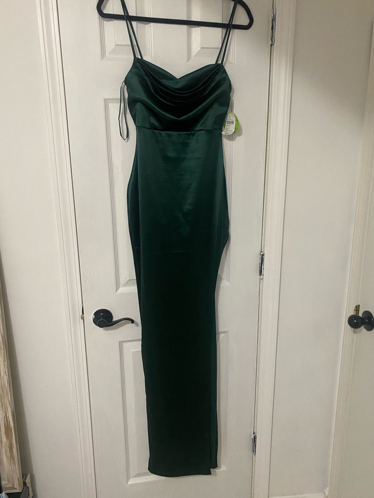 Size S Prom Green Side Slit Dress on Queenly