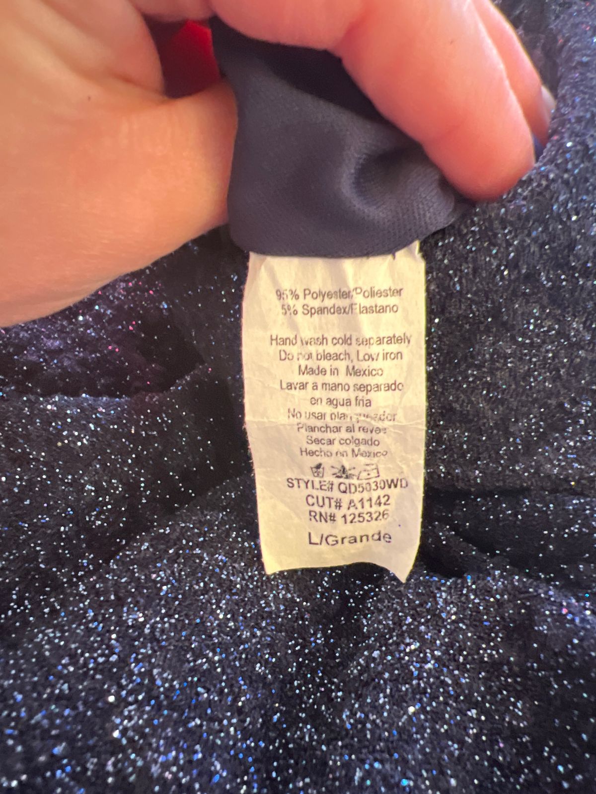 Windsor Size L Navy Blue Mermaid Dress on Queenly