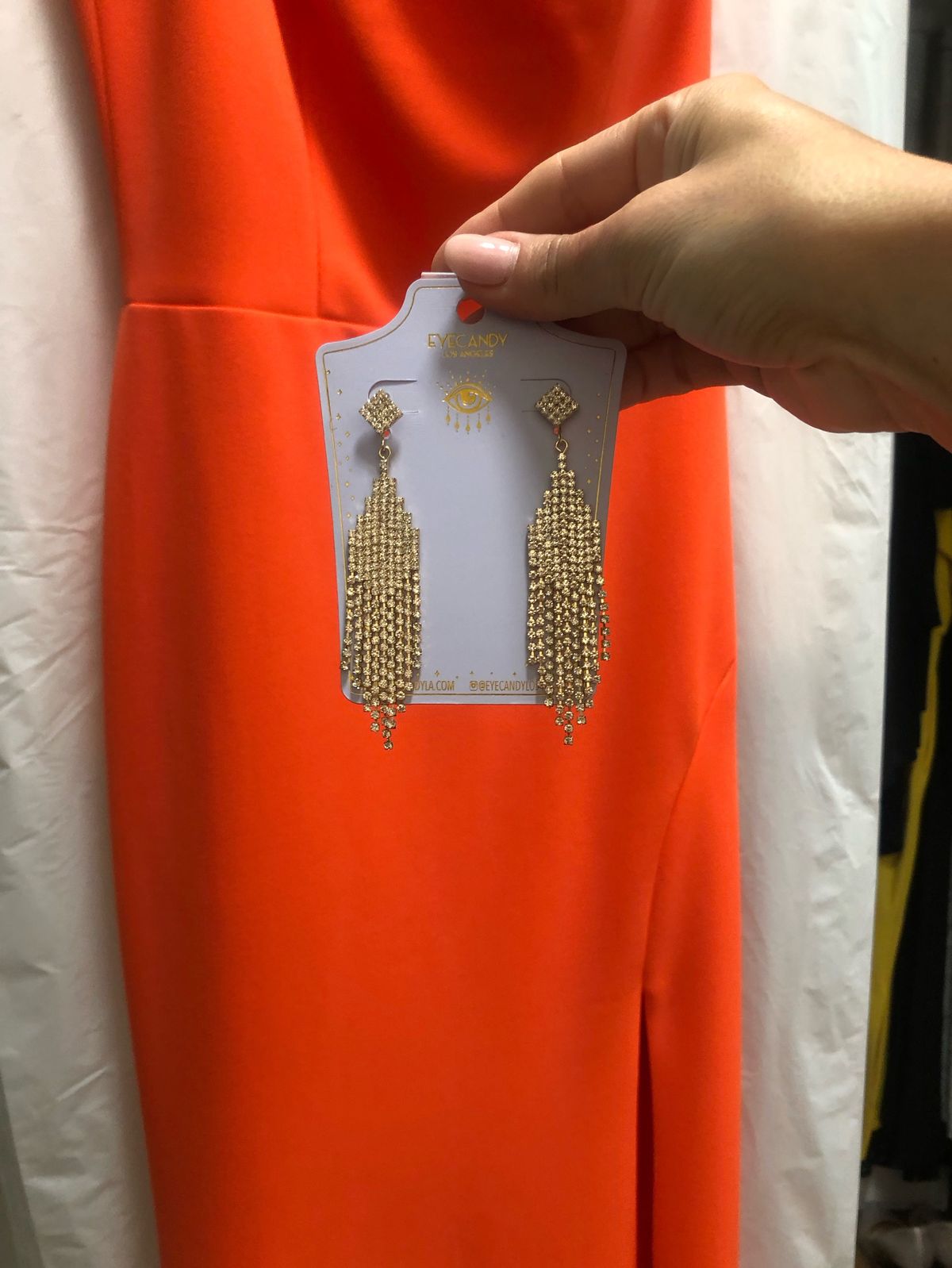 Xscape Size 2 Pageant Orange Side Slit Dress on Queenly