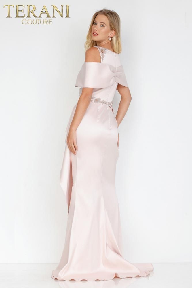 Style 231M0471 Terani Couture Plus Size 24 Pageant Pink Side Slit Dress on Queenly