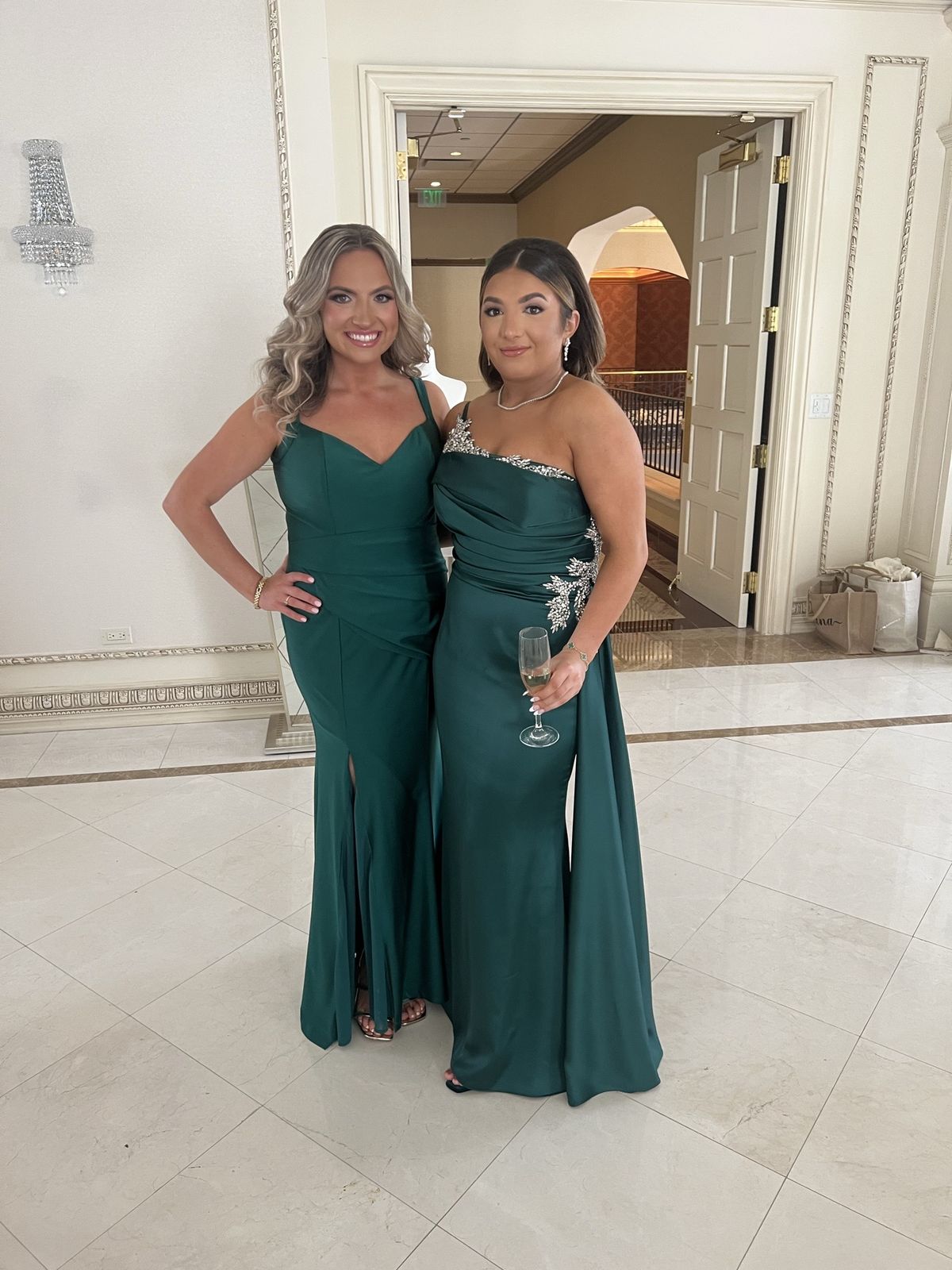 Portia and Scarlett Size 8 Prom Green A-line Dress on Queenly