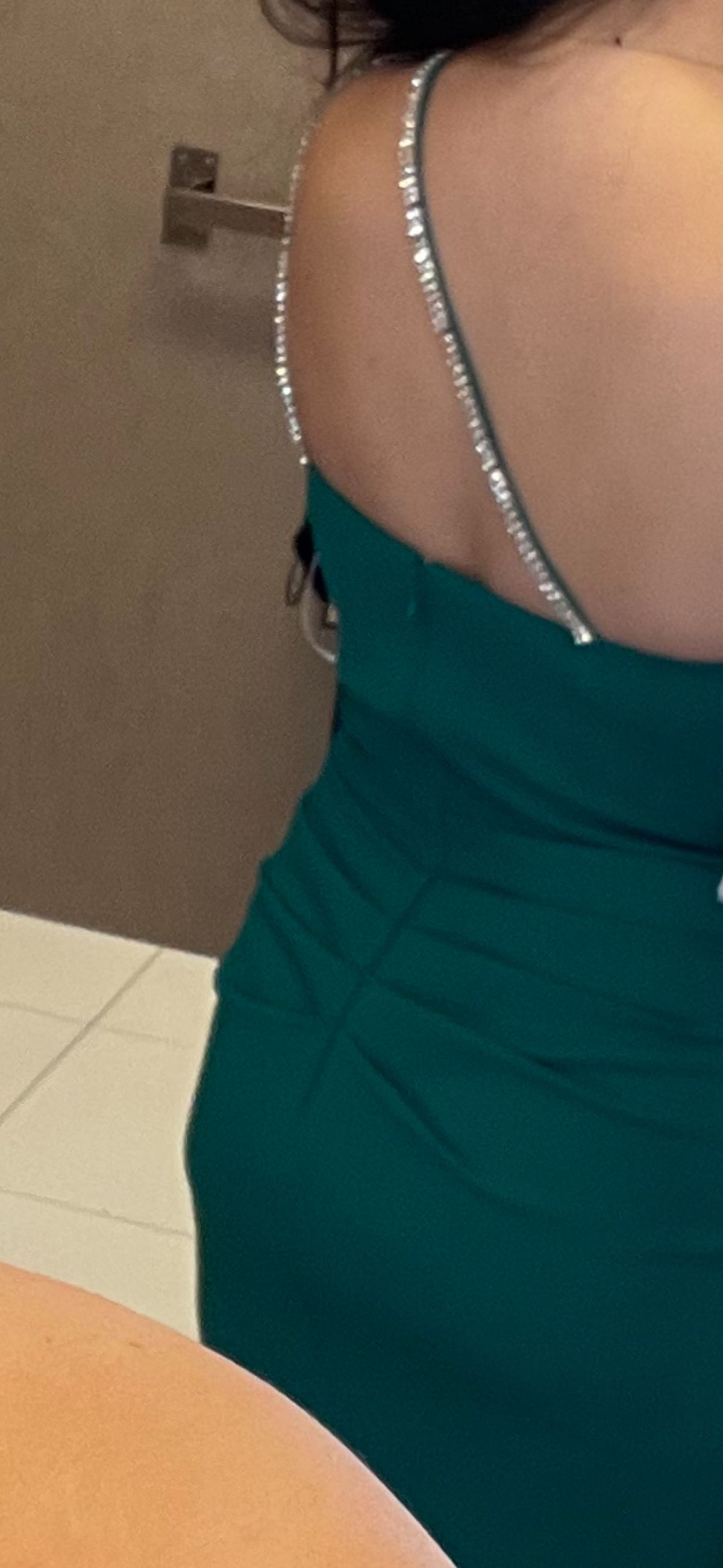 Size 4 Prom Green Side Slit Dress on Queenly