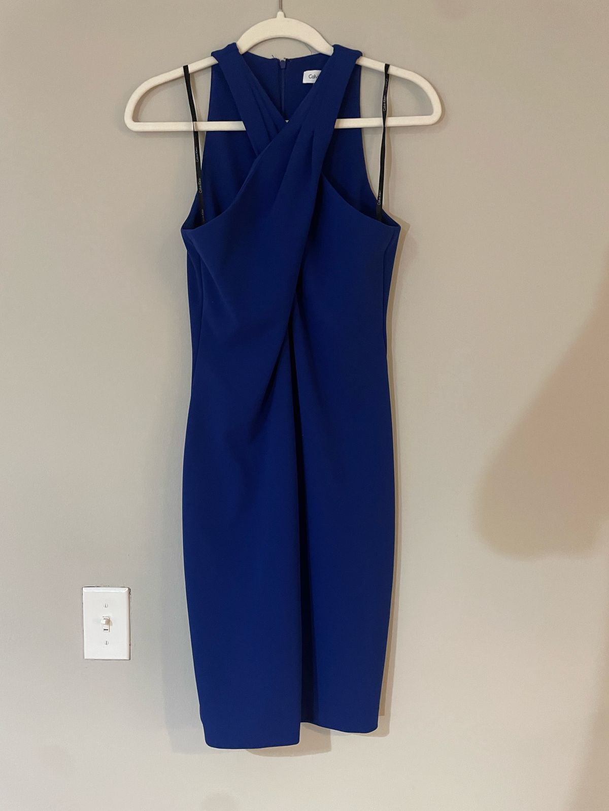 Calvin Klein Size 6 Pageant Interview Blue Cocktail Dress on Queenly
