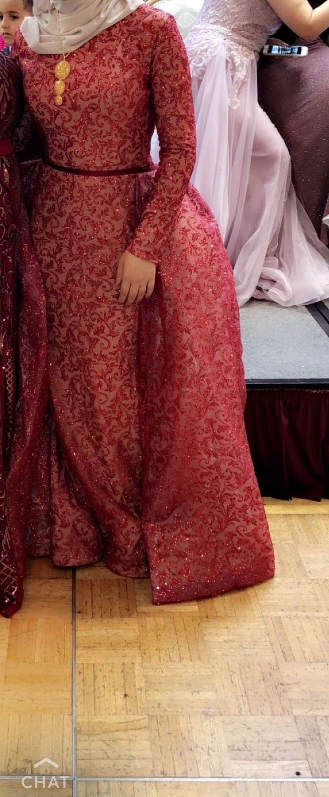 Size 12 Red Floor Length Maxi on Queenly