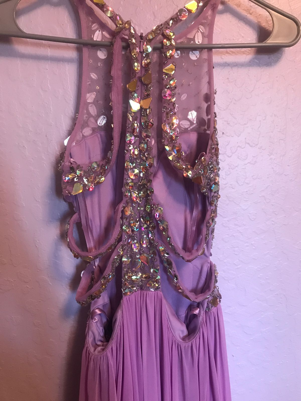 Royal queen Size 2 Prom Purple Floor Length Maxi on Queenly