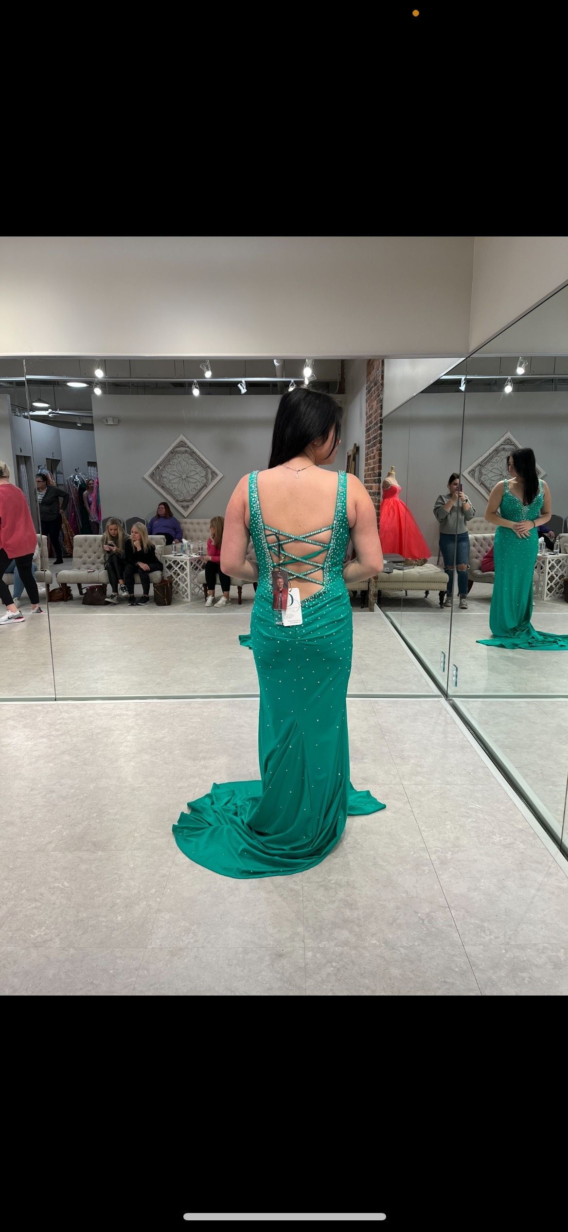 Johnathan Kayne Size 8 Prom Green Floor Length Maxi on Queenly