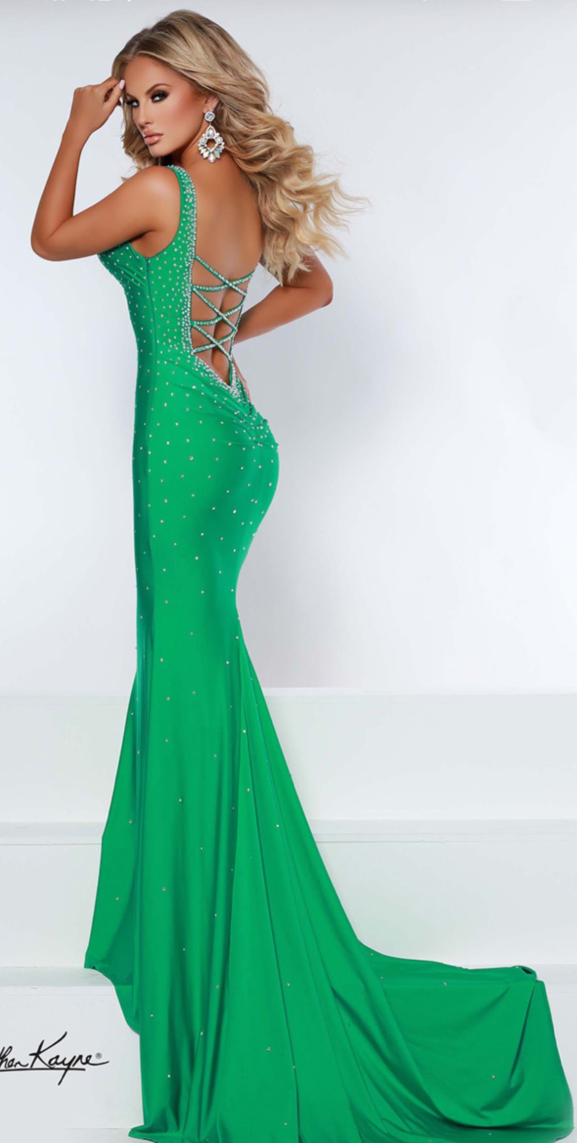 Johnathan Kayne Size 8 Prom Green Floor Length Maxi on Queenly