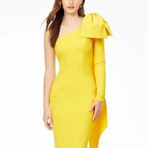 Size 0 Pageant Interview Yellow Cocktail Dress on Queenly