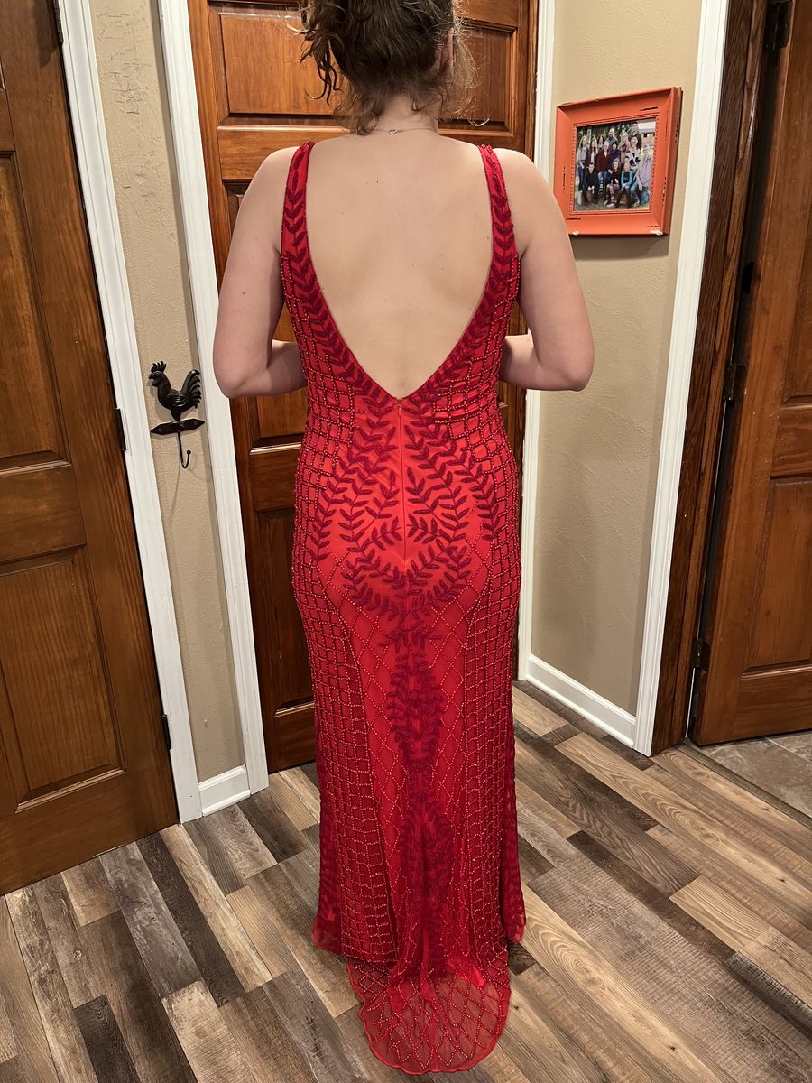 Primavera Size 14 Prom Red Floor Length Maxi on Queenly