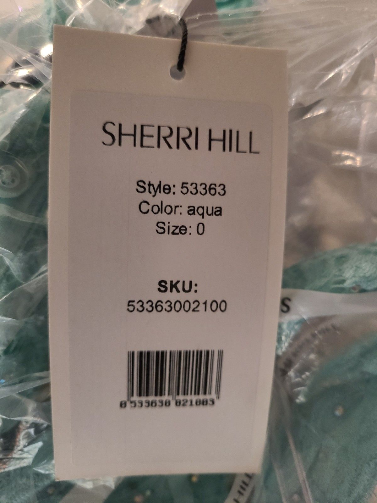 Sherri Hill Size 0 Prom Plunge Lace Blue Ball Gown on Queenly