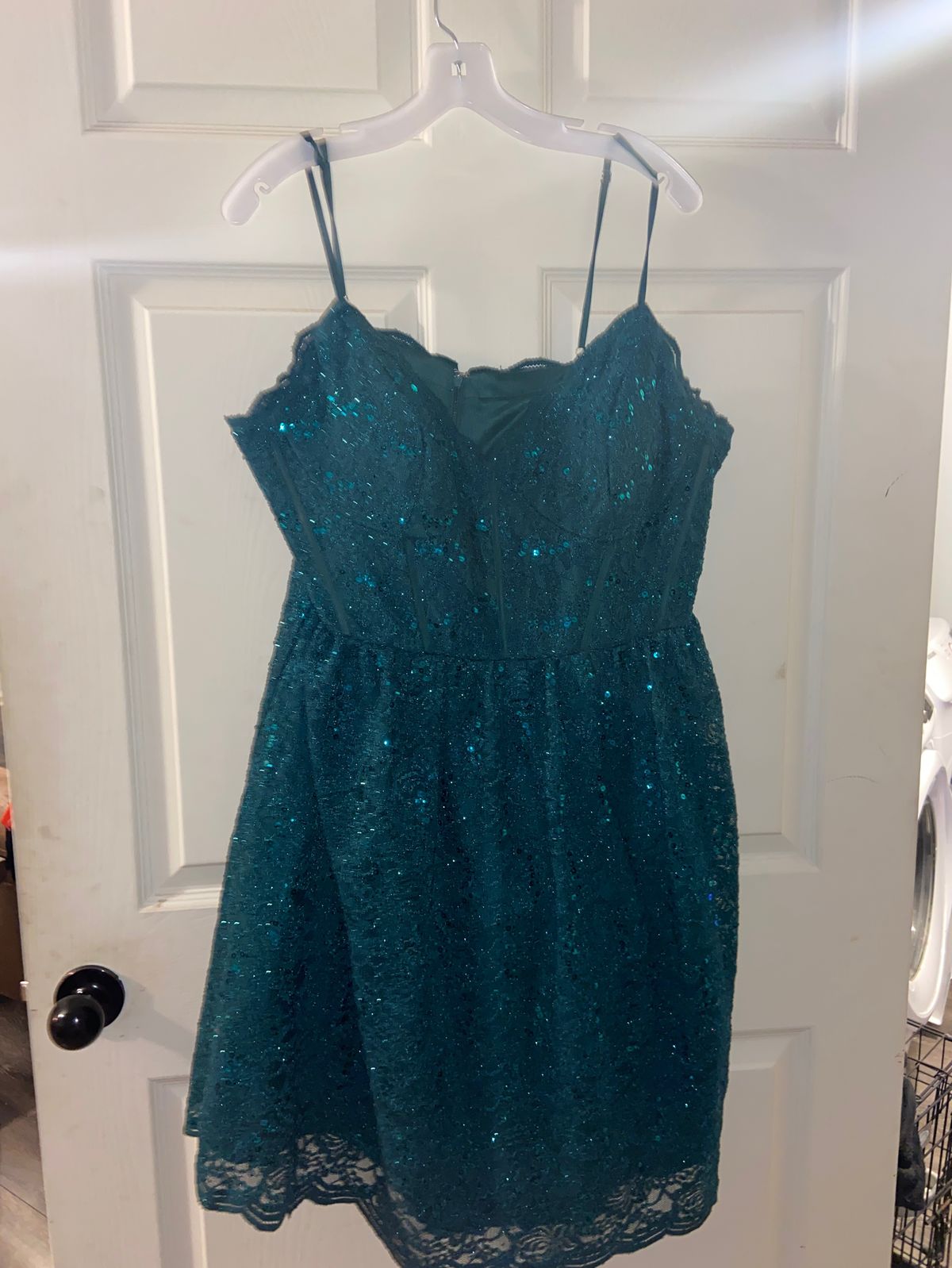 jules & cleo Plus Size 20 Prom Green A-line Dress on Queenly
