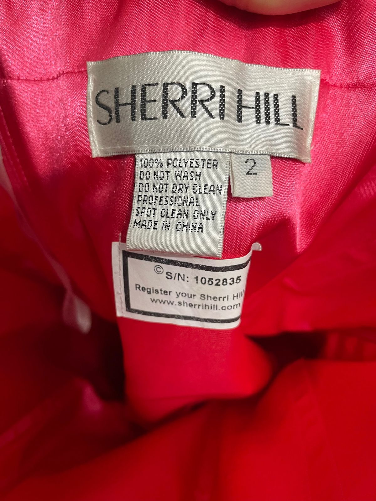 Sherri Hill Size 2 Prom Strapless Sequined Hot Pink Ball Gown on Queenly