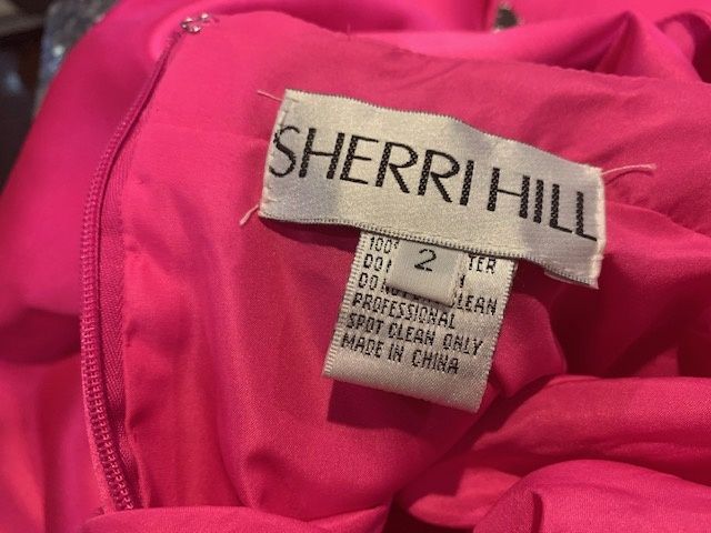Sherri Hill Size 2 High Neck Hot Pink Cocktail Dress on Queenly