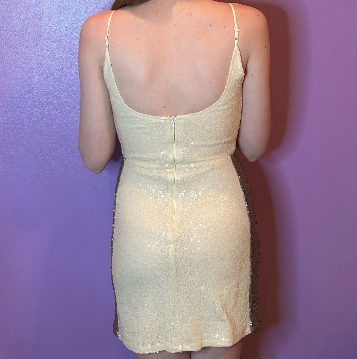 Size XS Prom Nude Cocktail Dress on Queenly