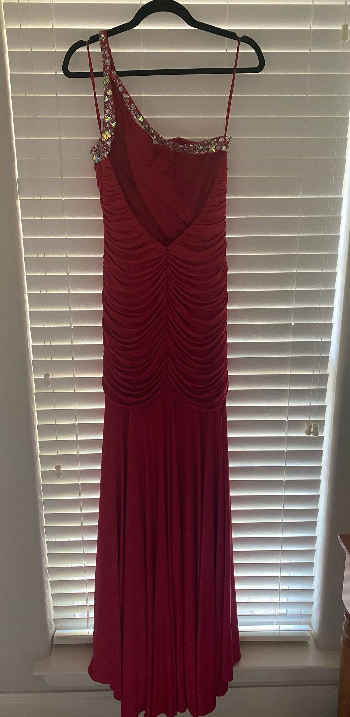 Night Moves Size M Prom Red Floor Length Maxi on Queenly